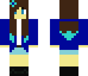 girl with blue tips 