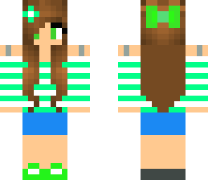 cute green girl
