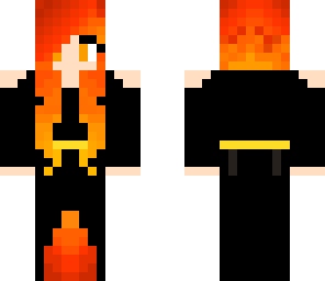 orange gown