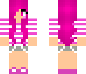 stripy pink girl