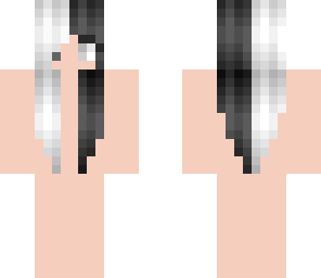 black and white hair base