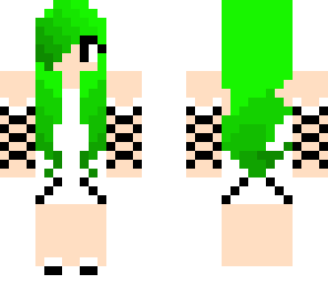 green hair cat