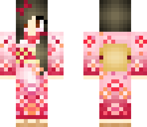 pink kimono girl