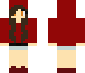 red hoodie girl