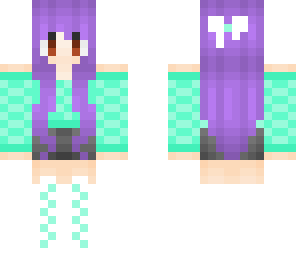 purple hair girl