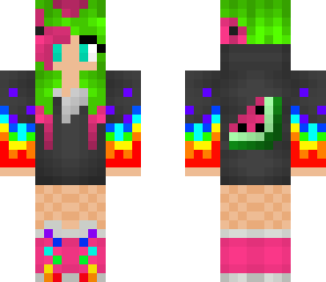 rainbow melon girl edited