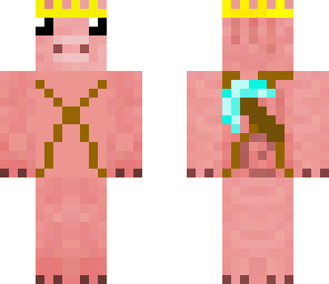 pig thats a king and a miner