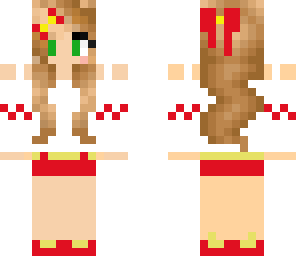 cute red and yellow girl