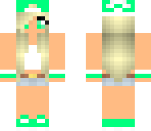 green skater girl