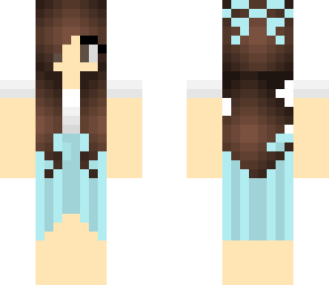 blue dress girl