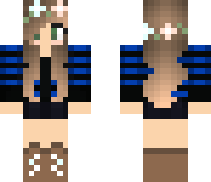 new cute black blue girl