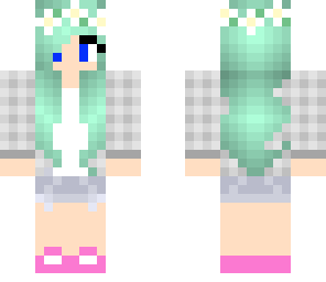 cute mint green summer girl