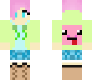 green piggy person