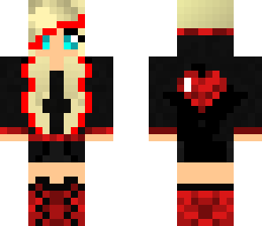 red heart girl