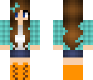 friends skin with orange shoes