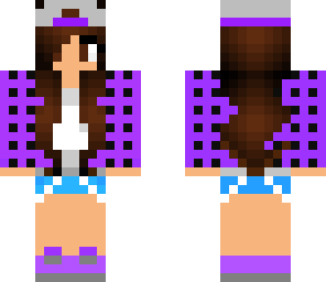 purple tomboy girl