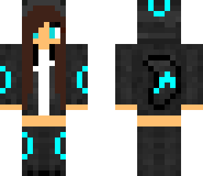 neon blue umbreon girl