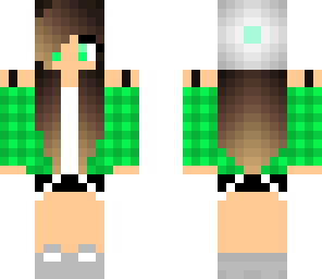 green plaid girl