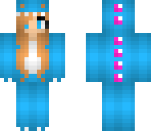 bright blue dino