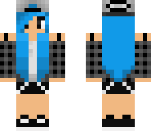 blue skater girl