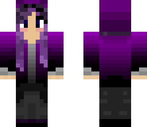 purple hoodie girl