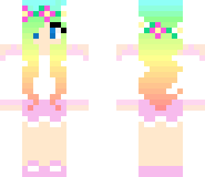 flower rainbow girl
