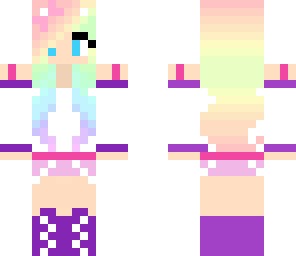 purple anime wolf gal