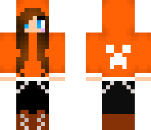 orange hoodie girl