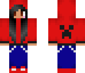 red hoodie girl