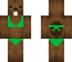 bikini bever groene bikini zonder fouten