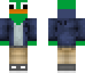 mallard in a hoodie