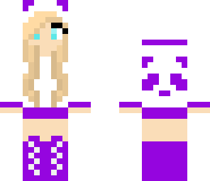purple panda girl