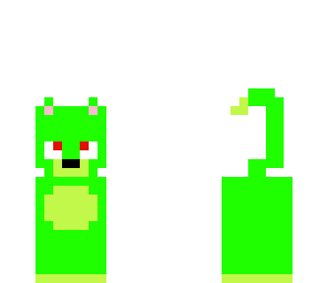 green demon cat