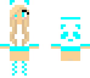 turquoise panda hoodie