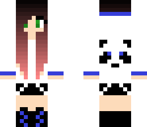 blue panda girl