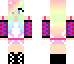 rainbow wolf girl