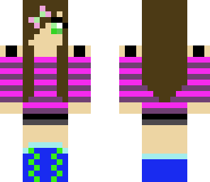 teen girl fixed with bow