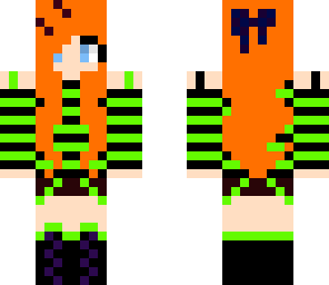 cute green red head