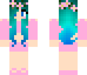 blue and pink
