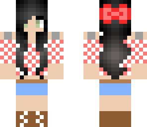 black hair girl skin