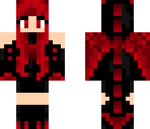 black feather dragon girl mix