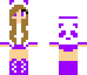 brown hair panda girl