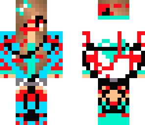 red black gamer girl