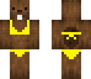 bikini bever gele bikini