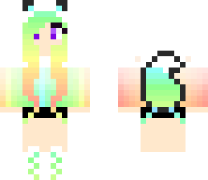 rainbow girl emrald eye's