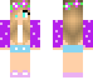 cute purple girl