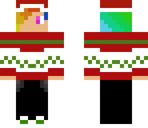 christmas rainbow hair boy