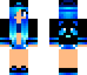 blue panda girl