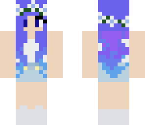 blue hair girl outfit 2