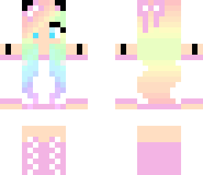 pink rainbow girl edit